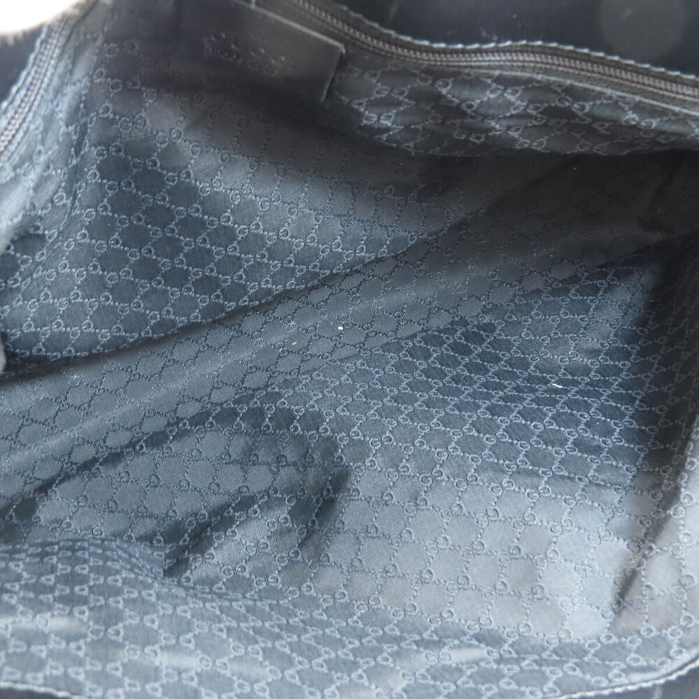 Gucci Sherry Handbag Canvas Leather Black - Picture 5 of 11